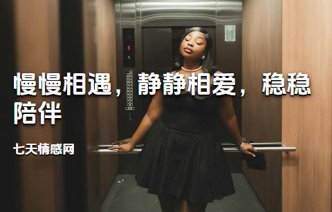 慢慢相遇，静静相爱，稳稳陪伴