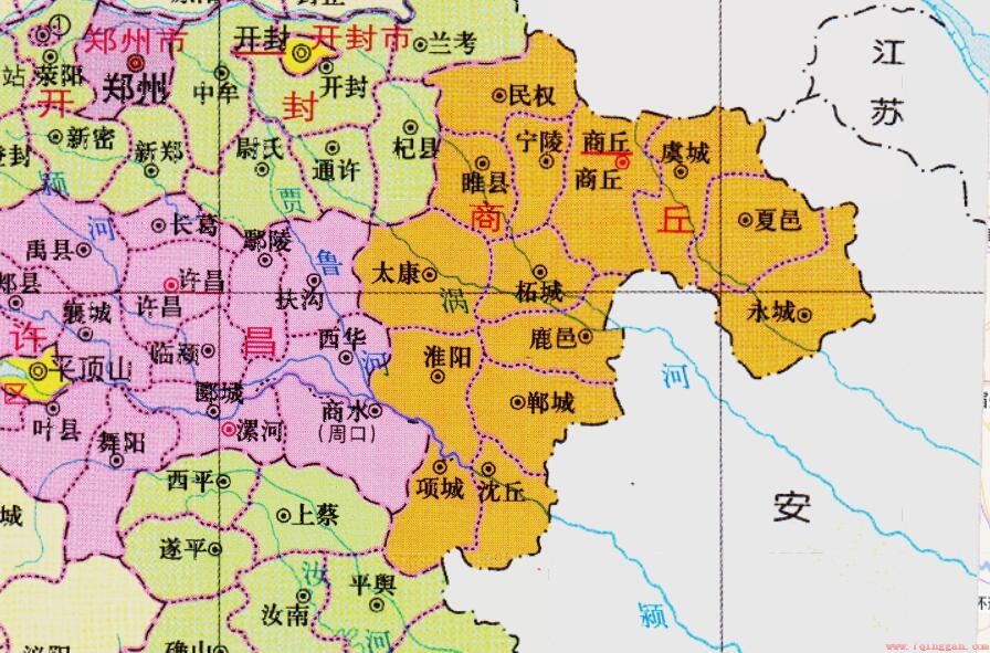 河南省南阳的13个县市区的区划