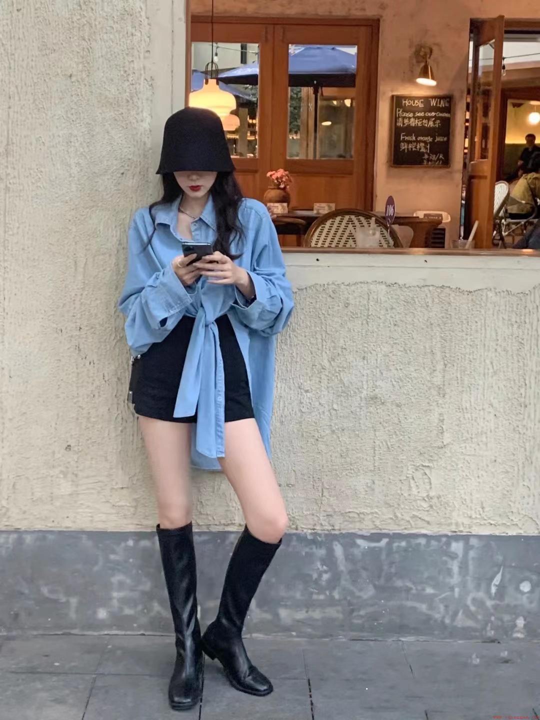 牛仔衬衫怎么搭配好看
