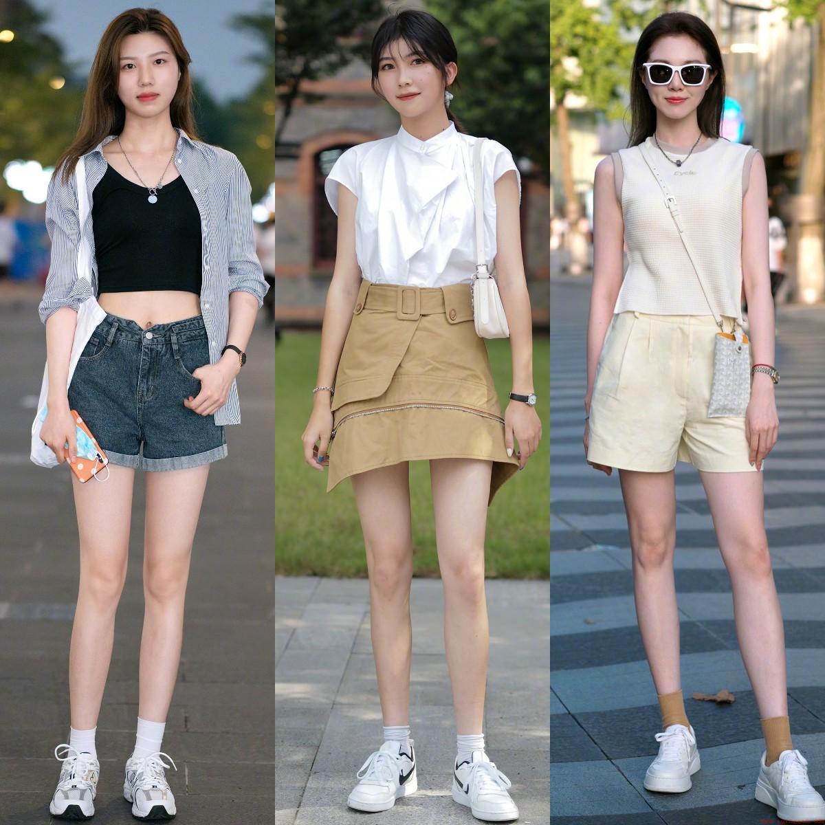 女生运动鞋配什么裤子显腿长