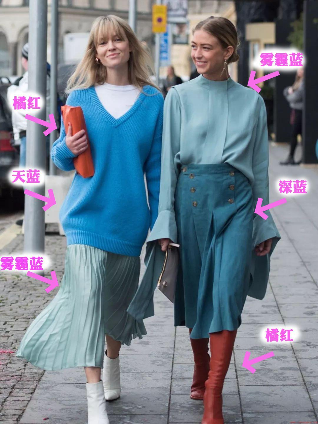 雾霾蓝衣服怎么搭配才更好看图片