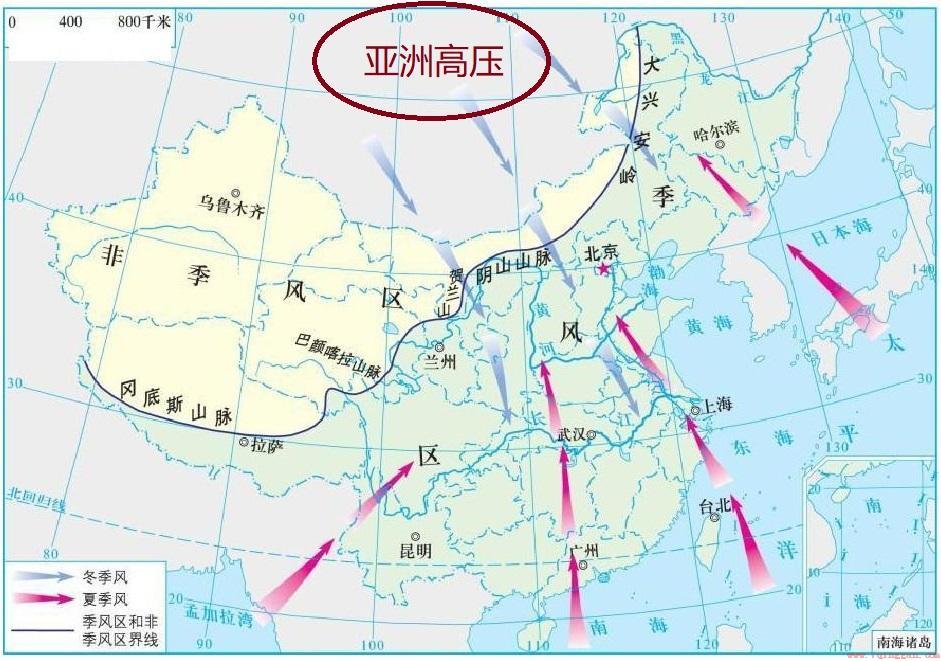 冬季风发源地在哪里