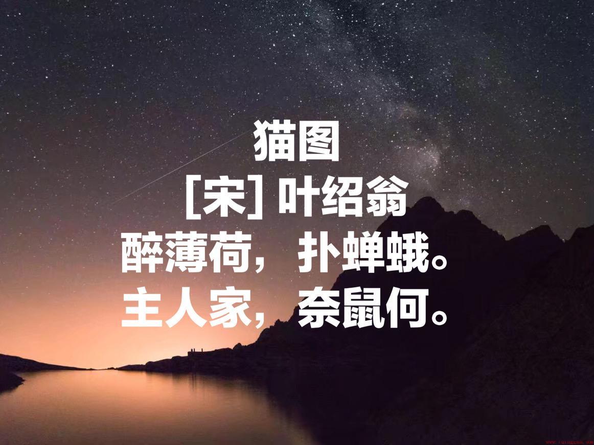 叶绍翁的诗有哪些