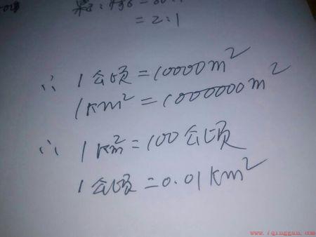 公顷到平方米的进率多少