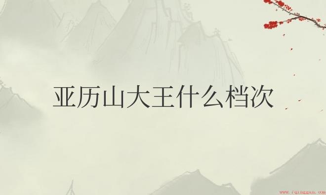 亚历山大衣服质量如何