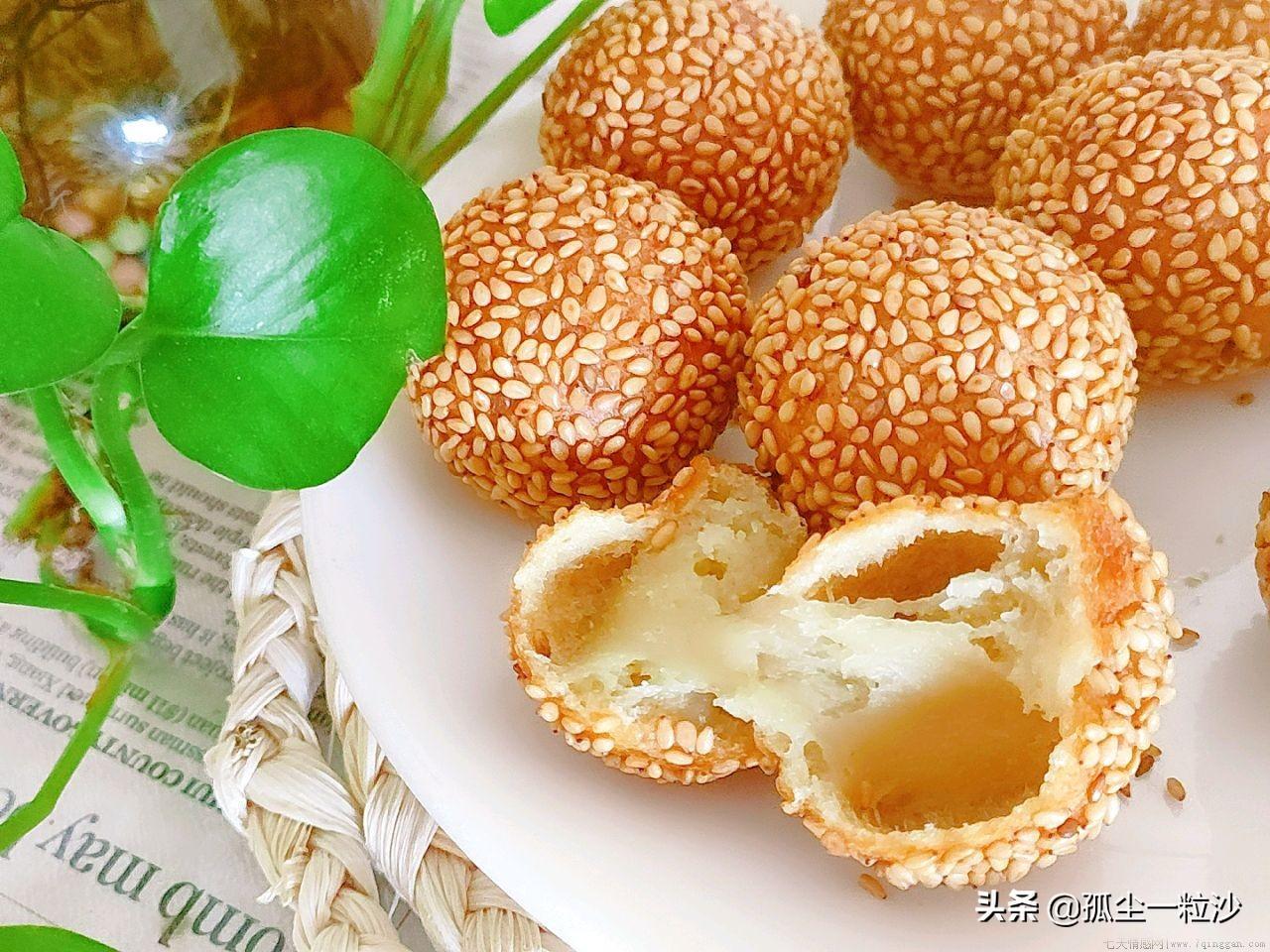 麻团的制作方法与过程