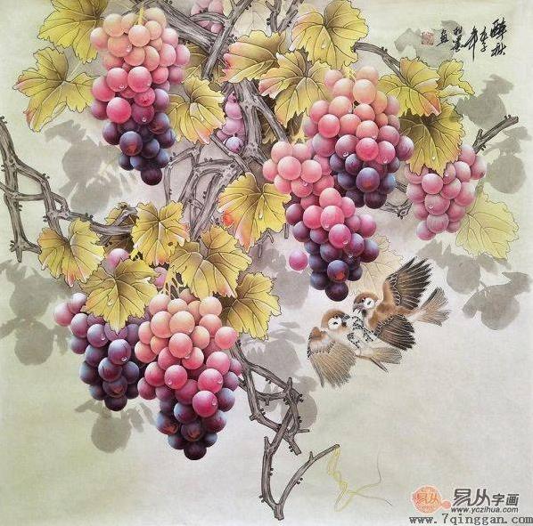餐厅装饰什么画好，好看寓意又好的手绘花鸟画